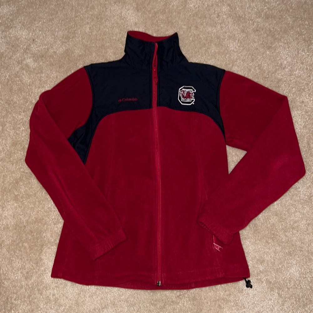 Columbia USC University of South Carolina Gamecocks Fleece Jacket XS